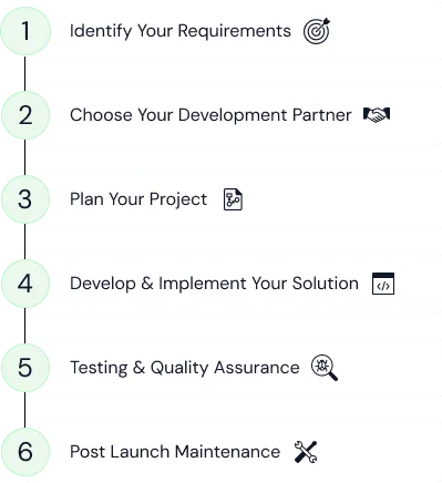 6 phases of the custom software development process